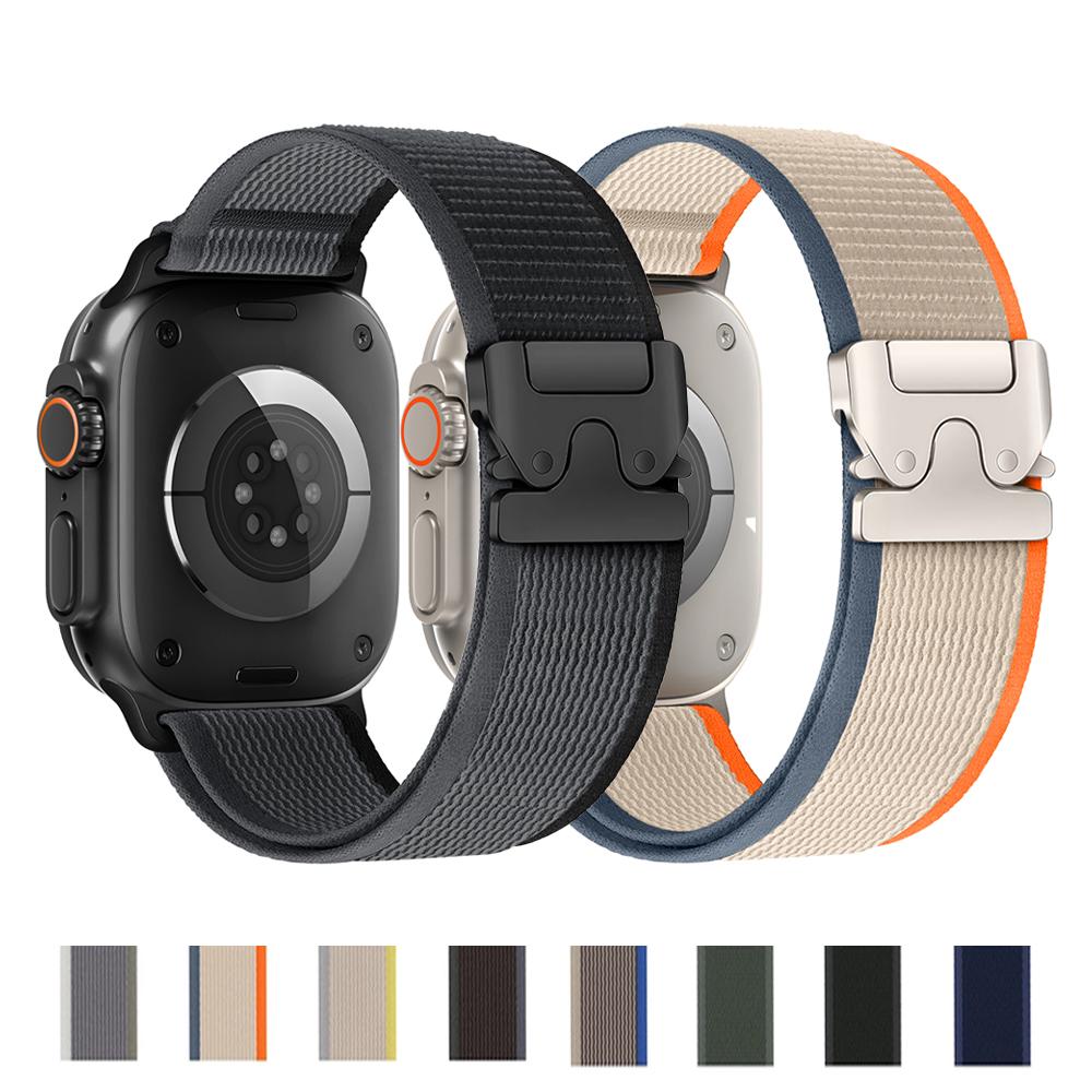 Парашютные ремешки для Apple watch Ultra 3 Ремешок 49мм 46мм 45мм 44мм 42 Браслет Trail loop correa iWatch Серии 11 10 9 8 7 6 5 SE