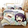 Комплект постельного белья Yamada-kun And The Seven Witches Мультяшный Аниме Комплект из трех предметов Взрослый Детский Спальня Комплекты пододеяльников 3D Каваи Девочки