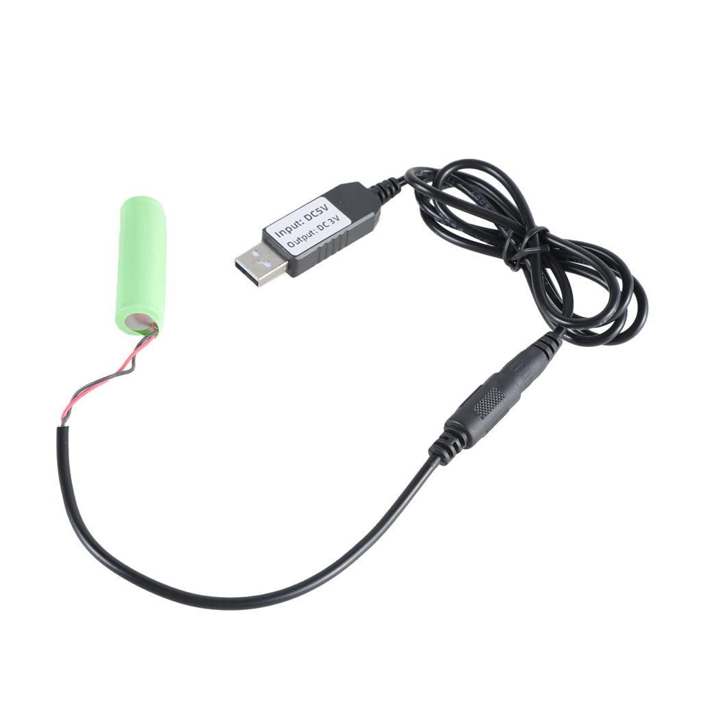 Кабель-заменитель батарейки LR6 AA 3V, 120 см, USB-преобразователи питания для непрерывного питания электронных устройств