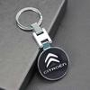 Zinc Alloy Key Ring Keychain Car Logo Accessories For Citroen C1 C2 C3 Vts C4 Saxo C4L C5 C6 C8 Xsara Picasso Berlingo Cactus