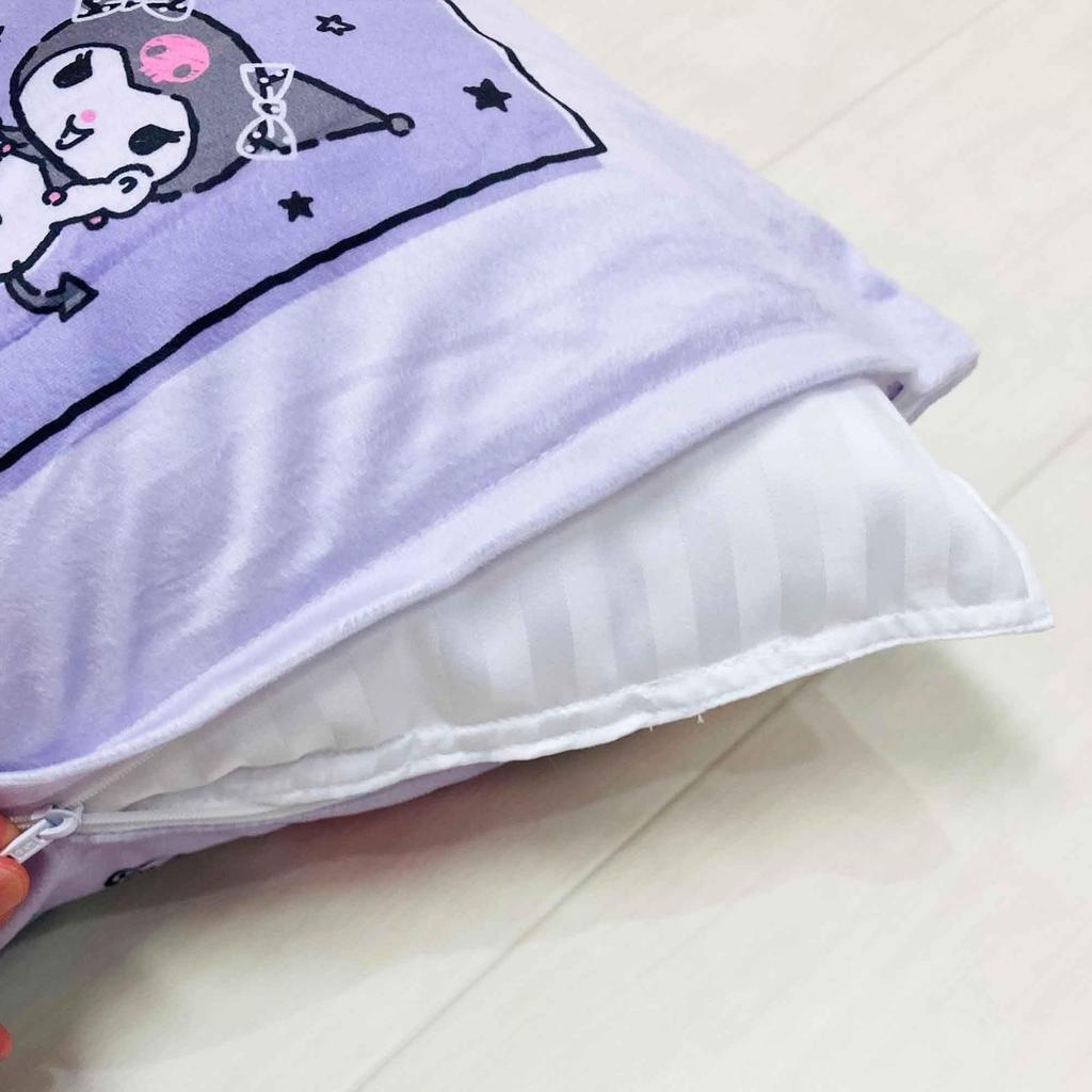MORIPiLO Sanrio Kuromi Pillowcase and Melting To the Suitable for Both Kids and Cute Plush Sanrio Kuromi Morishita Pillows (Smooth Touch) 43x63cm,