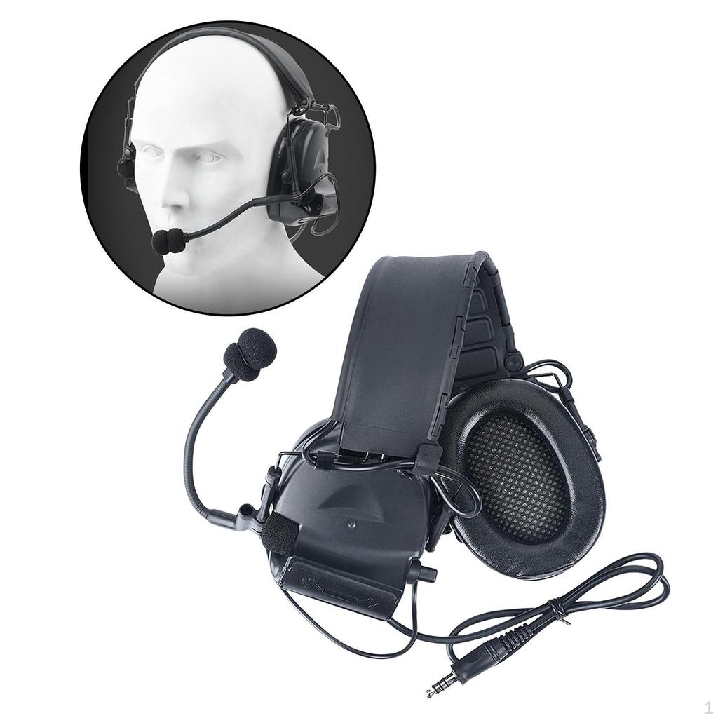 Headset Padded Electronic Communication Headphone for Hunting