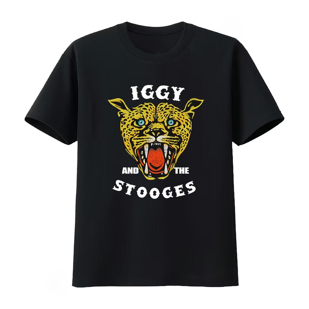 Iggy and The Stooges Cheetah Print T Shirt Casual Graphic Tshirt Unisexs Clothing and Womens Clothing 2026 Summer New T Shirt