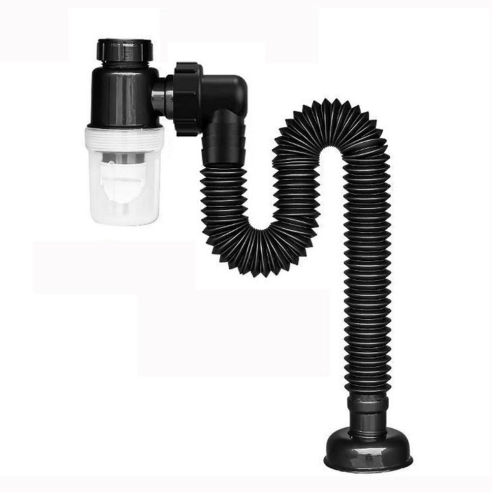 Аксессуары для домашней кухни Сливная труба для умывальника Канализационная труба Сифон Дезодорирующий сетчатый фильтр Шланг для раковины