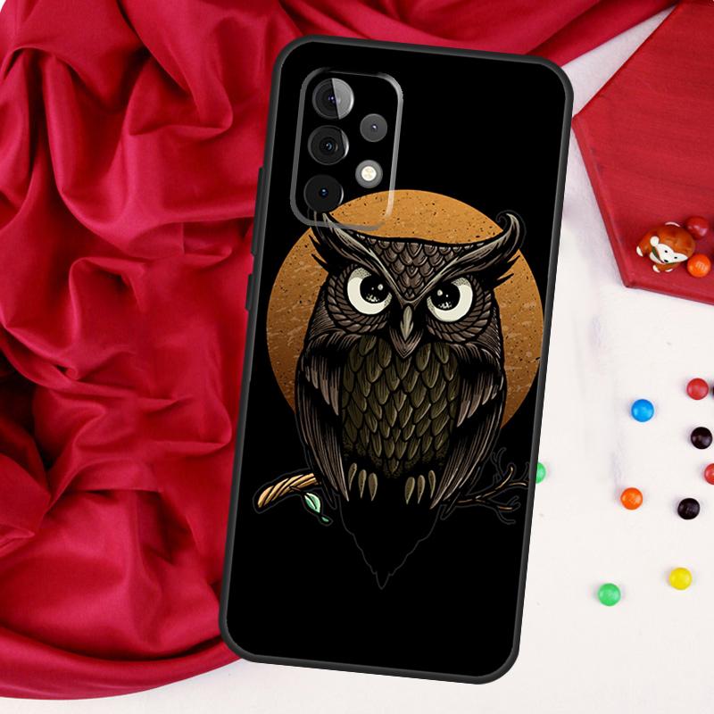 Милый мультяшный чехол-сова для Samsung Galaxy A54 A34 A14 A33 A32 A52 A53 A51 A71 A13 A23 A73 A12 A22 A21S