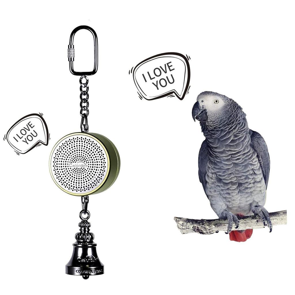 Parrot Toys to Teaching Training Bird Talking Coach Interactive Recording Playback Retell Electronic Voice Chewing Tearing Bell