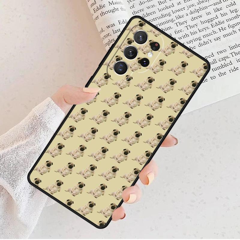 CUTE PUPPY PUG DOG MOPS Phone Case For Samsung Galaxy S25 S23 S30 S8 S21 S20 FE S24 S22 Note 10 20 S8 Plus lite Ultra