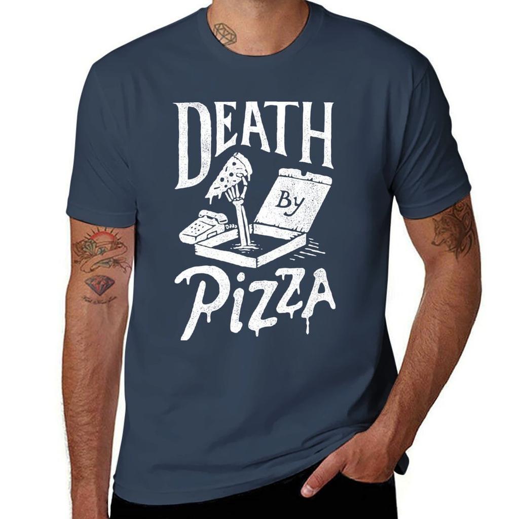Футболка Death By Pizza Модная графическая футболка для мужчин