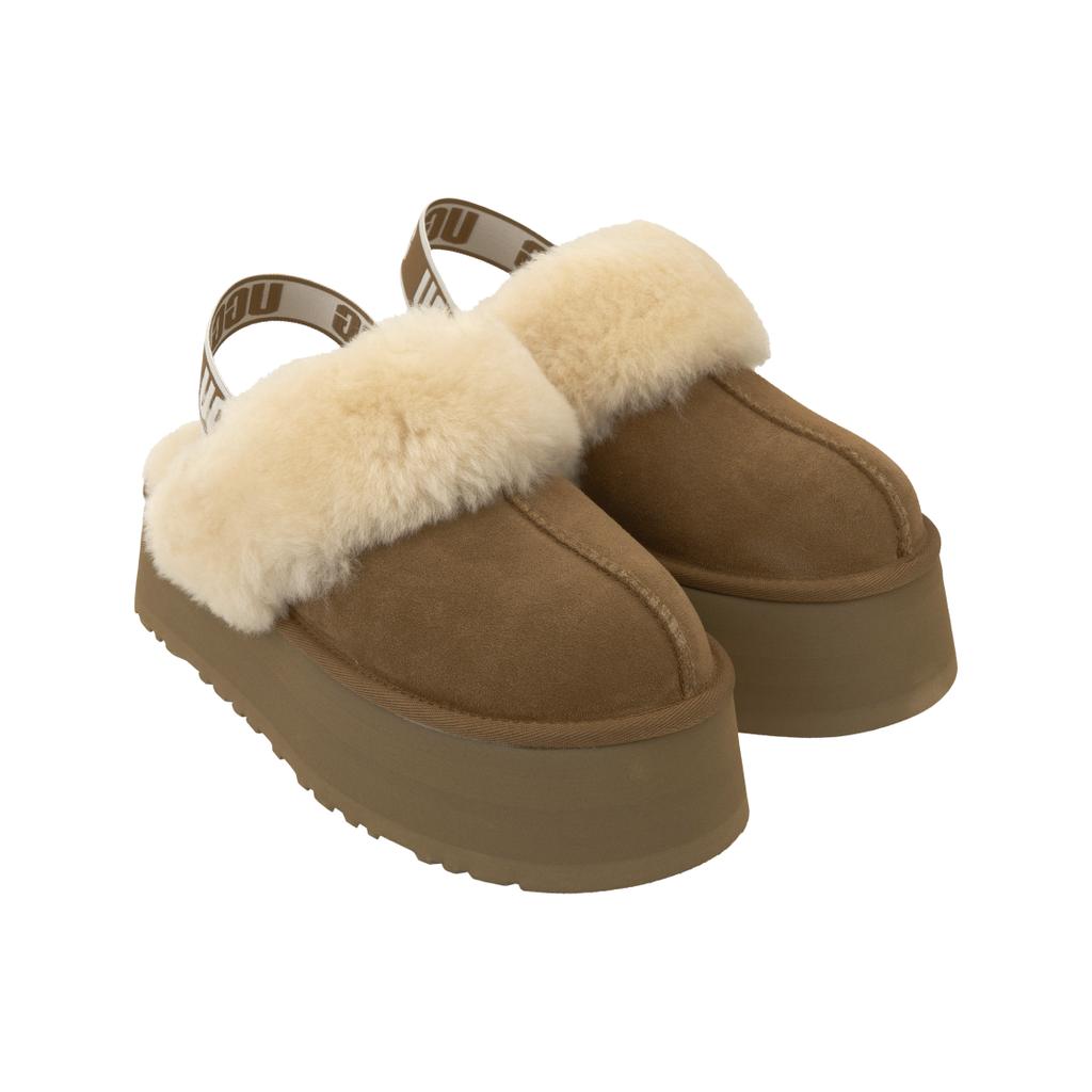 UGG Funkette Slipper Chestnut женские кроссовки коричневые 1113474-CHE