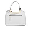 (White) Women Rose Ornament Handbag Shoulder Bag Tote