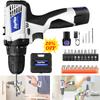 Cordless Drill Driver Kit with Battery,2 In 1 Electric Screwdriver Driver Tool Kit 45 N.m, Dual Speed 3/8 Inch Keyless Chuck