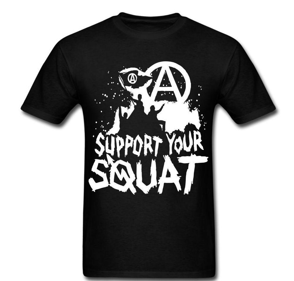Anarchy Symbol Support Your Squat T-shirt