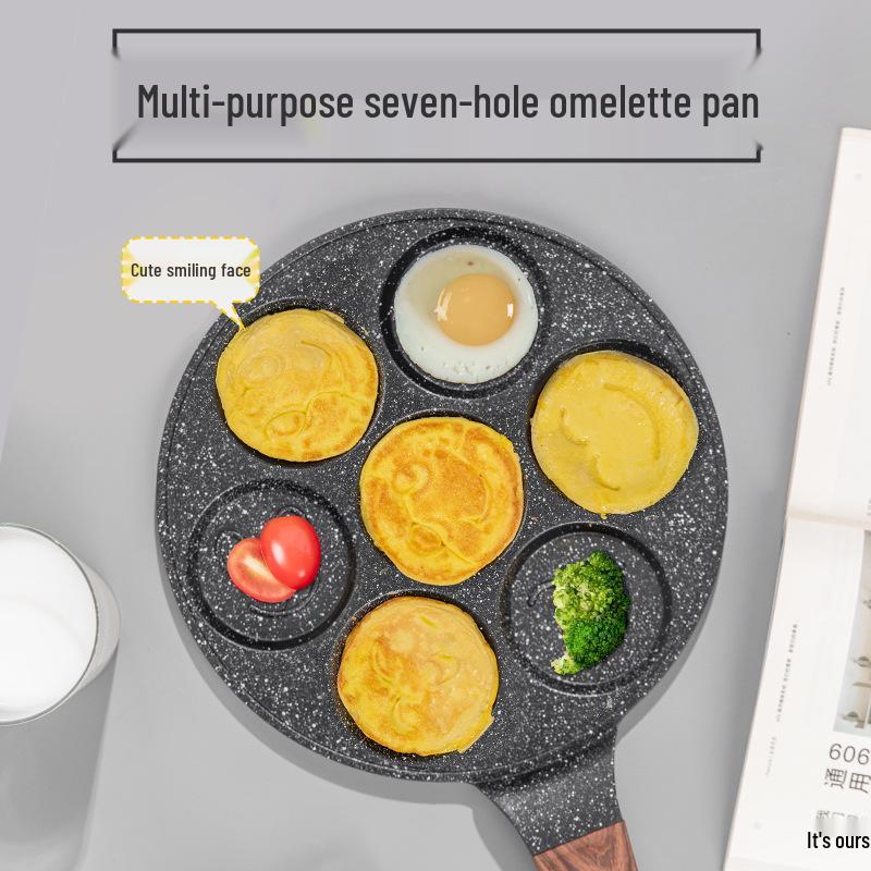 Литой антипригарный вафельница и сковорода для блинов с улыбающимся лицом