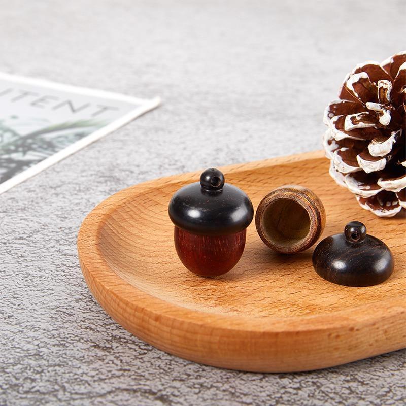 Мини-коробка для таблеток, чехол из твердой древесины, держатель для бутылок, спасательный контейнер из сандалового дерева