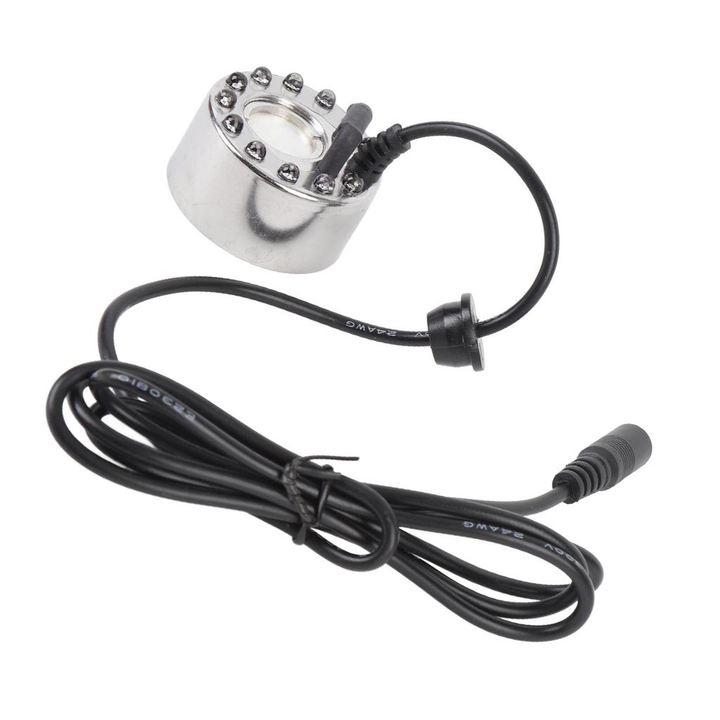 Mist Maker Fogger 350mL/H with 12 LED Color Changing Fog Controller 24V Atomizer Fog Machine for