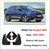 For Peugeot 3008 Accessories MK2 P84 2017 2018 2019 Car Mudflaps Anti-splash Mud Guards Front Rear Fender Wheel Mudguards 4PCS
