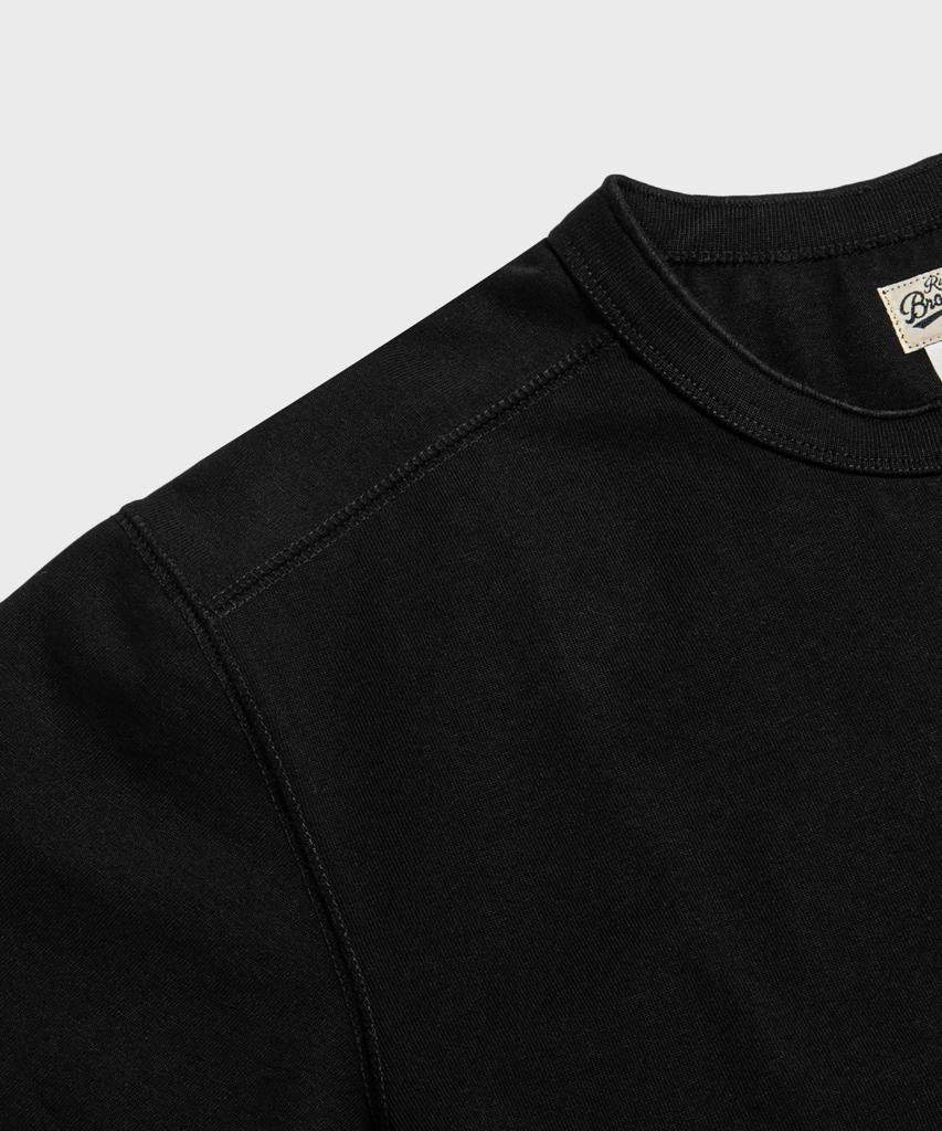 Beulonseun 10,6 унций Хлопковая футболка-henley с коротким рукавом Черная