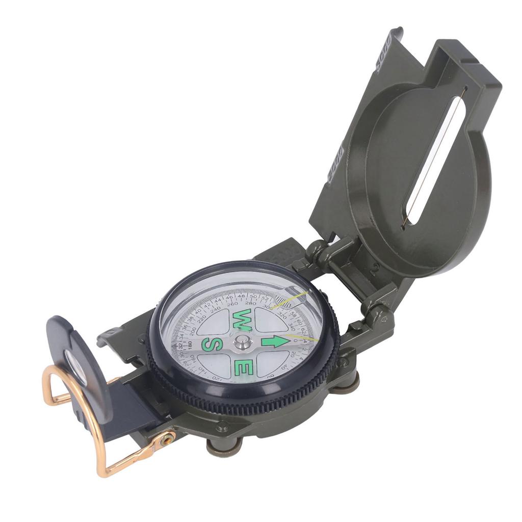 Hiking Compass Multifunction Aluminium Alloy Accurate Responsive Portable Survival Compass for Outdoor Adventure