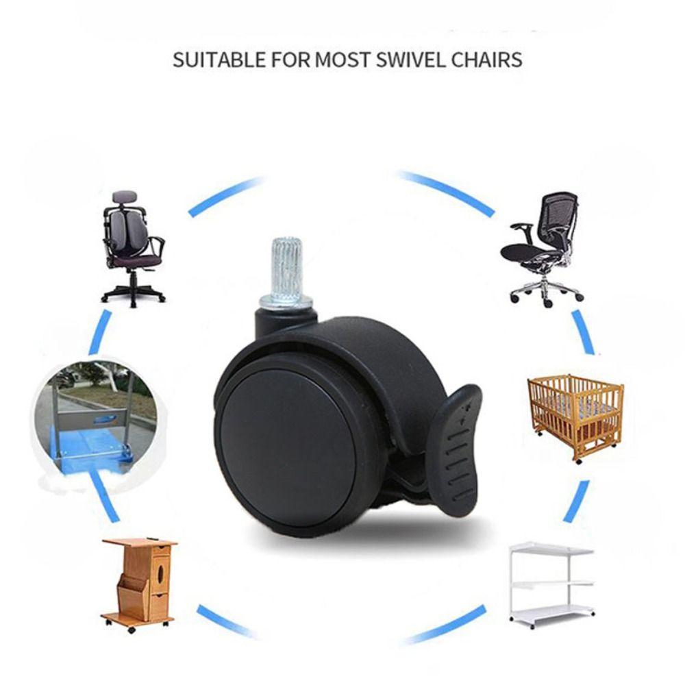 1.2/2inch Flower Pot Wheels Replacement Wheel Office Chair Caster Tool Chair Roller