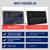 Metal Waterproof LED Rocker Switch Panel Circuit Breakers Boat Rocker Switch Control Panel Fit For Car Auto Boat Marine