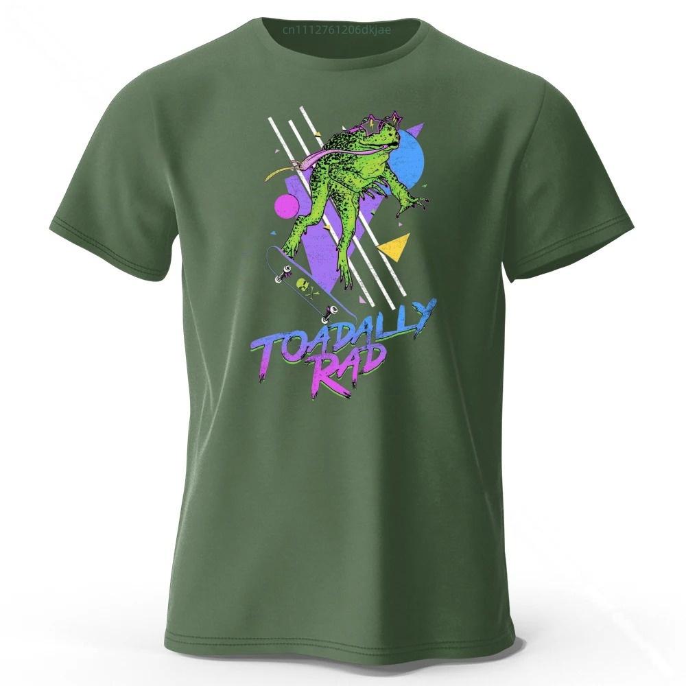 Funny Pun Toadly Rad Trendy Short Sleeved Mens Fashionable New Running Sports Tshirt Womens Loose Plus Size Soft Top
