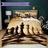 Chess piece Pattern Bedding uilt Set uilt Cover Pillowcase Home Decoration Birthday Gift (1 * duvet cover + 2 * pillowcase  without core)
