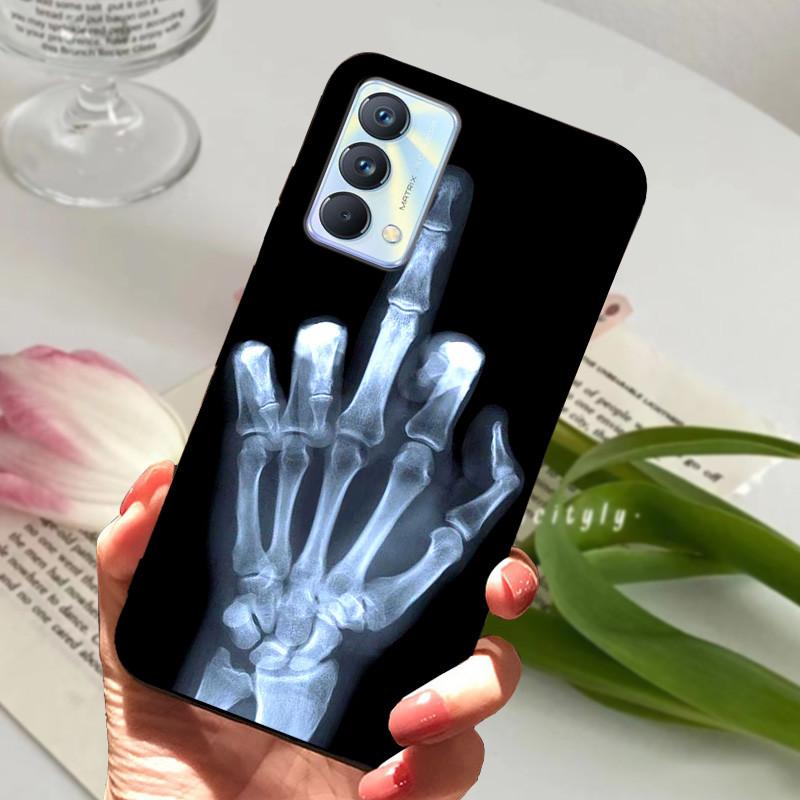 Для чехла Realme GT Master Case Edition Животные Мультфильмы Мягкий Силикон Funda для Телефона Realme GT Master Explorer Чехол Черный Coque