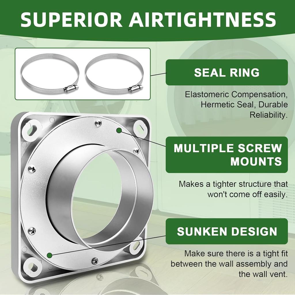 Магнитный соединитель вентиляционного отверстия сушилки - Быстрое соединение и разъединение Сильный магнит Самовыравнивающаяся конструкция Быстрая установка Магнитный соединитель вентиляционного отверстия сушилки