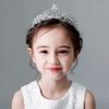 Детская корона тиара для девочек для выступлений, для подиума, аксессуары к платью, принцесса, девочки, день рождения, хрустальная корона, аксессуары для волос