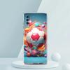 Прозрачный чехол для телефона для Samsung Galaxy A16 A14 A12 A22 A24 A42 A06 A20 A30 A40 Мягкая TPU крышка с рисунком Футбол Футбол Футбол
