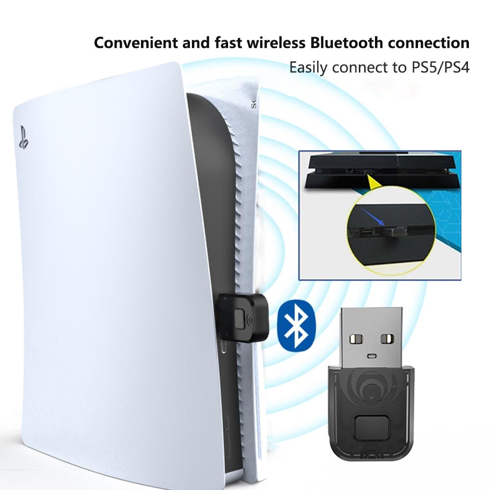 Беспроводной USB-адаптер/D-ongle Bluetooth-приемник для игровых гарнитур PS5, адаптер с ручкой, Bluetooth-приемник-передатчик