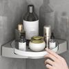 1/2 шт. угловая полка для хранения в ванной комнате без сверления, простая установка, вращающийся на 360 градусов полка-органайзер для душа, стеллаж для хранения макияжа