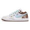 Air Jordan 1 Sea Salt Coconut Устойчивые к истиранию Низкие винтажные баскетбольные кроссовки Унисекс Белый Синий Коричневый DC0774-202(Команда864-)