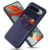 For Google Pixel 10 Pro XL Case PU Leather Cloth Texture Hard PC Phone Cover with Card Holder