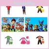 Children Paw Patrol Cosplay Custume Set Halloween Party Props Hat Backpack Gift