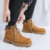 Ботинки мартин мужские осенние в британском стиле ретро летние рабочие ботинки с большой головой кожаные ботинки купить и оплатить высокие десантные ботинки 26223-R
