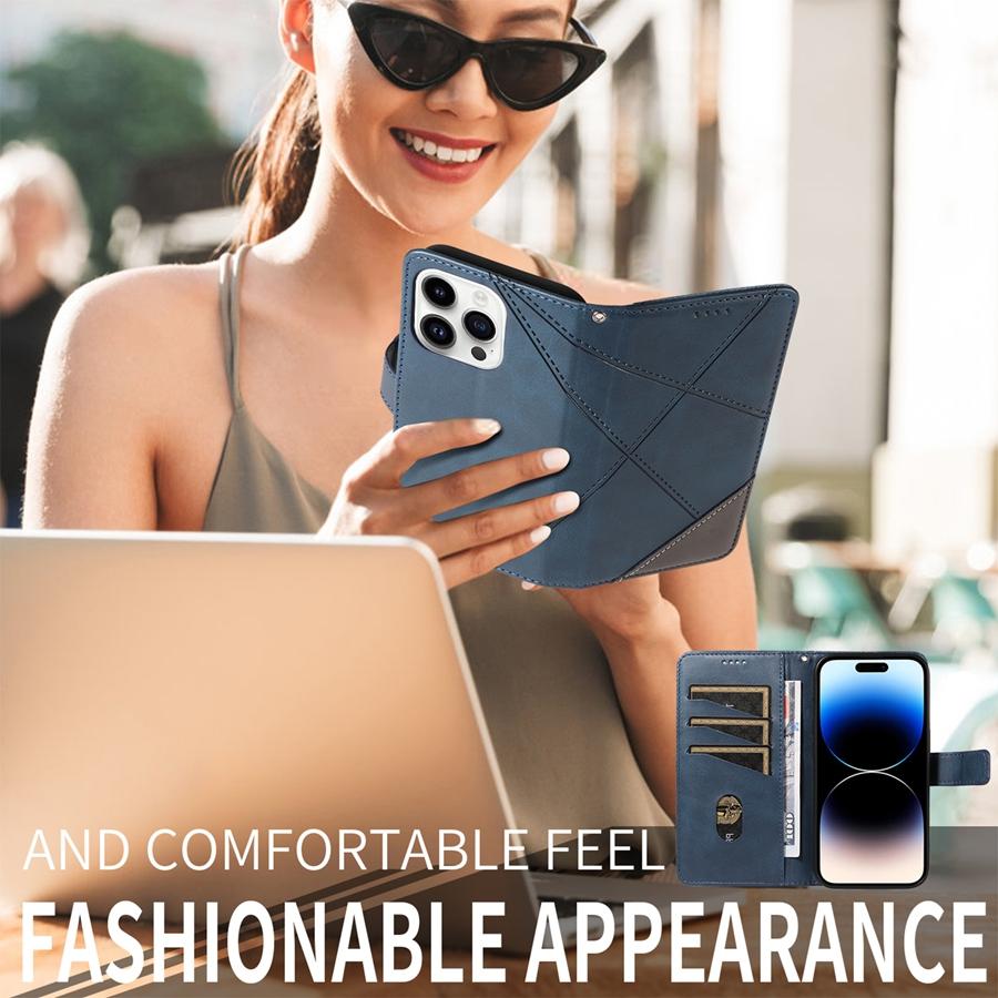 Oily Premium PU Leather Phone Case for Samsung S25 S24 S23 S22 S21 A16 A26 A36 A56 A15 A35 A55 A14 A34 A54 A13 A53 Stand Holder Wallet Case with Strap