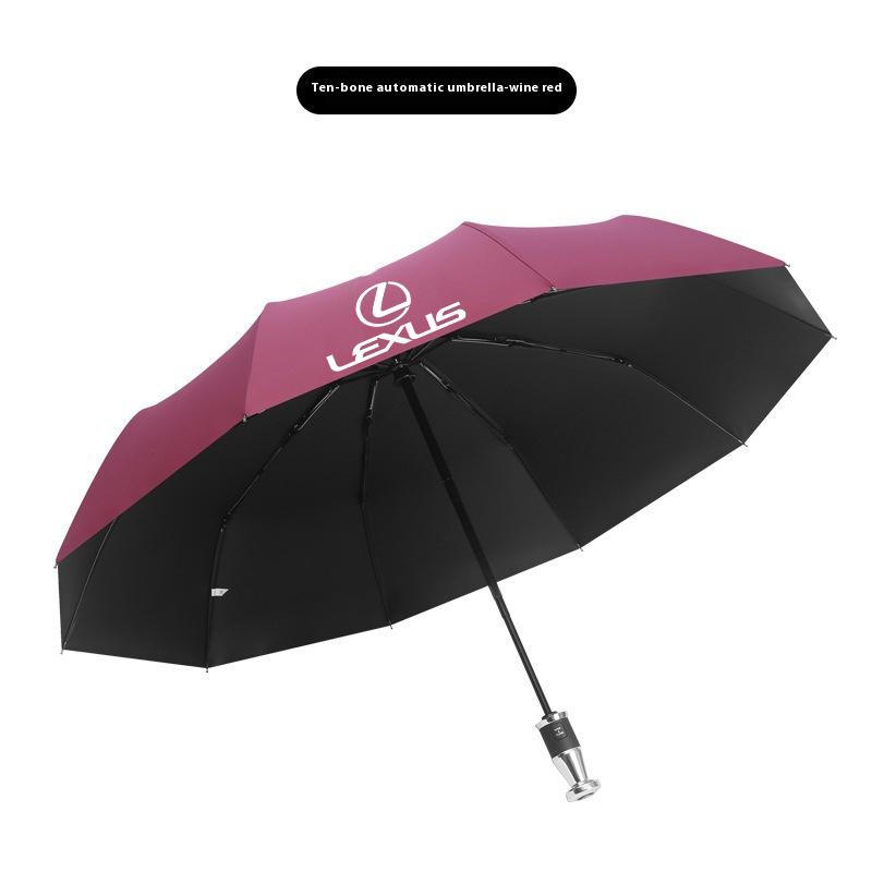AASQ1 For Lexus F Sport ES200 ES300 GS250 GS300 IS300 RX300 NX300 CT200 LX570 LS500h Car Automatic Folding Windproof Sunshade Umbrella