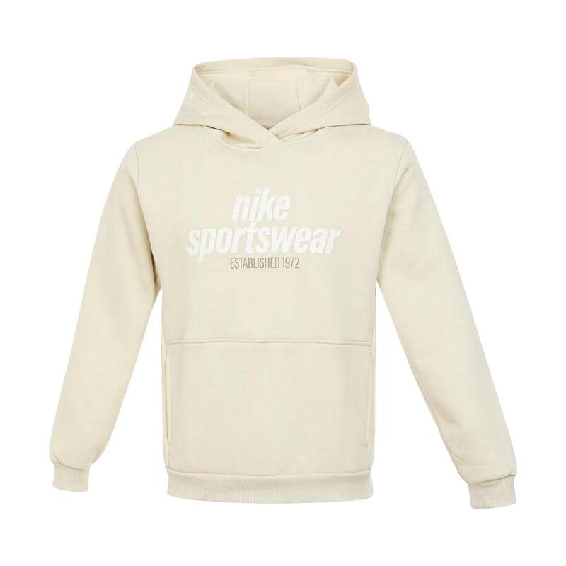 Nike Худи Sportswear Club 1972 Детские худи Светло-хаки Зонтично-бежевый Парусиново-белый HM6874234