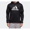 adidas Свитшот с капюшоном и принтом логотипа, спортивный, черный, мужской, DH9018