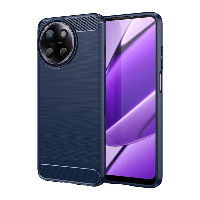 For Funda Realme 11 4G Global Case Realme 11 4G 5G Global Cover Brushed Rubber Phone Case Shockproof TPU Protective Back Cover