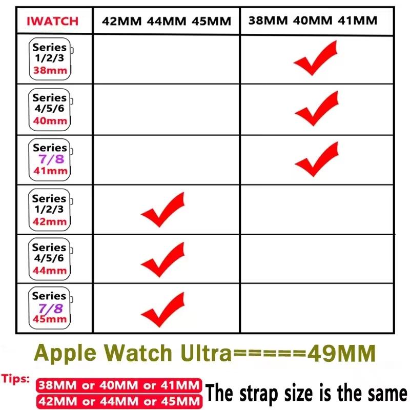 Силиконовый ремешок для Apple Watch Ultra 3/2/1 49мм 11/10 46мм 42мм Спортивный браслет iWatch series 9 8 7 6 5 SE 3 45мм 41мм 44мм 40мм