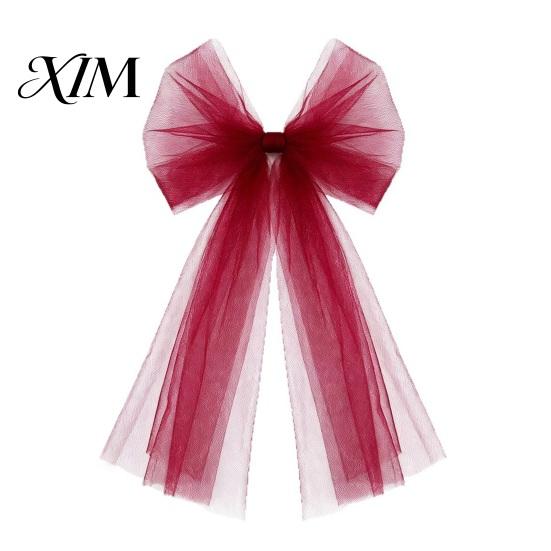 Romantic Bows for Easter Decorations Tulle Bow Christmas Tree Decoration, Pre-tied Gauze Mesh Versatile Fabric Festive Occasions Xmas Tree,