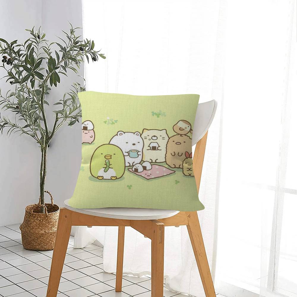 Anime Japan Sumikkogurashi Pillow Cushion Cover Pillowcase Living Room Sofa Home Decor