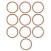 10 Pcs Wooden Rings Natural Grain Polished Smoothly Comfortable Touch Craft Wood Ring Pendant