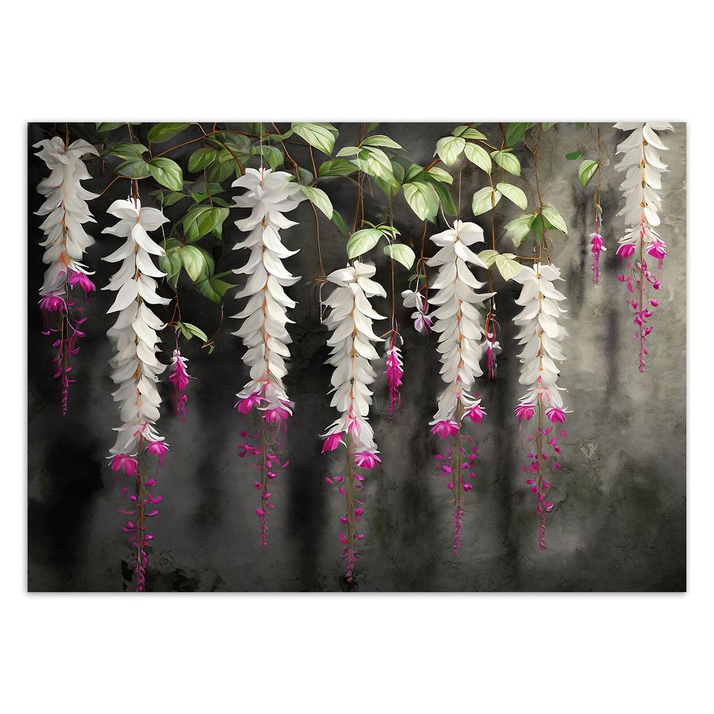 Wallpaper Flowers Concrete Botany