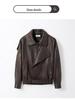 Men's Retro PU Leather Motorcycle Jacket: Heavy-Duty, Trendy Autumn Style, Casual Cool Coat.