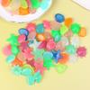 100Pcs/Pack Marine Luminous Stones Colorful Stones Simulating Shell Starfish Fish Tank Pebbles Fairy Garden Yard Ornaments