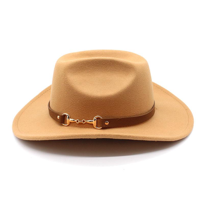 Cowboy Winter Women Hats for Women Man Caps Fedoras Felted Vintage Solid Panama Hat