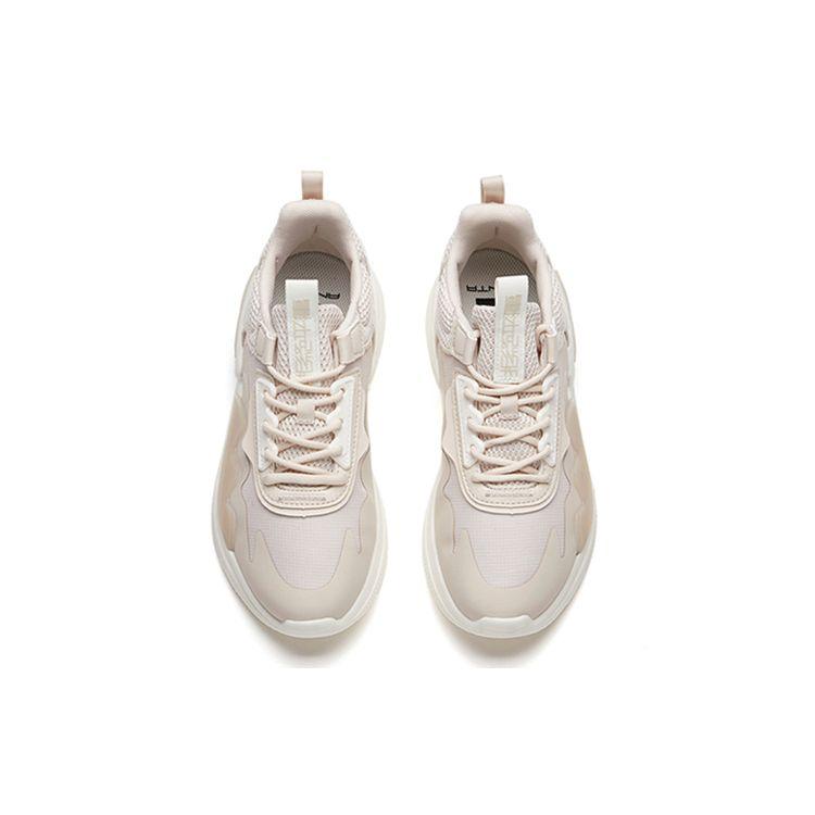 Anta Lifestyle Series Reject Mediocrity Lightweight Breathable Casual Sports Shoes Women Sneakers Ivory-White 122138800-1